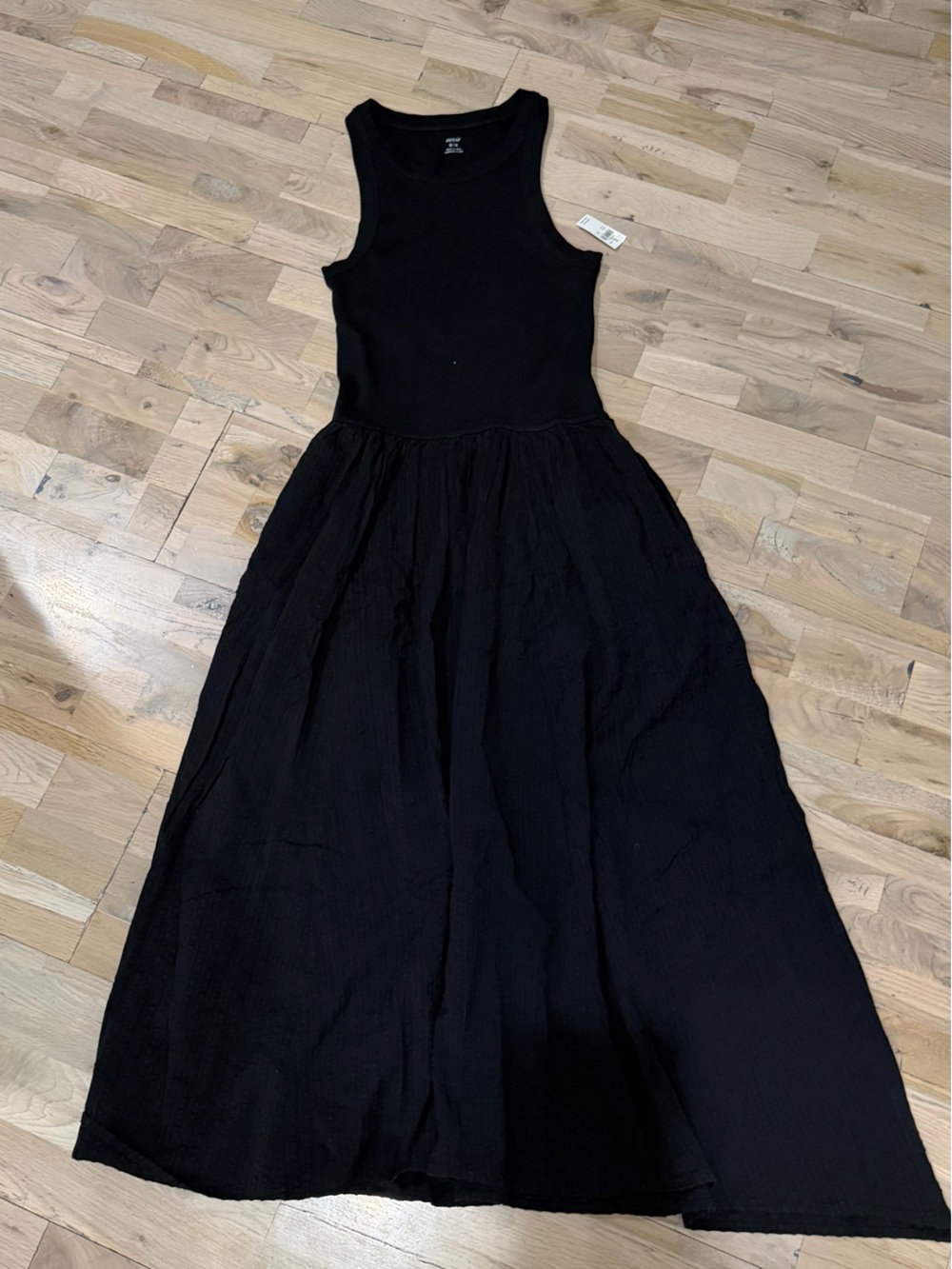 aerie Black Maxi Tank Dress